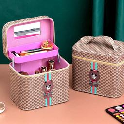 【免運】化妝盒收納箱梳妝盒化妝品首飾收納盒護膚防塵置物架木桌面大容量盒古風帶鏡子 歷史價格詳細信息