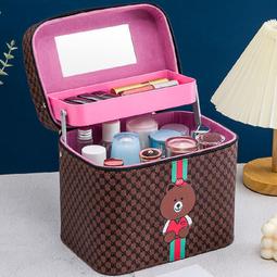 化妝盒收納箱韓新款大容量多功能層便攜手提化妝bao防塵護膚品收納盒 歷史價格詳細信息