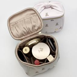 petit trouver網紗愛心刺繡花邊手提化妝包可愛紙巾包補妝收納包 歷史價格詳細信息