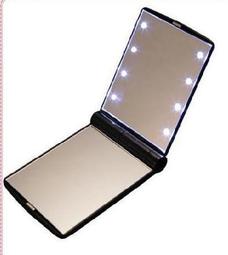 日系LED &lt;&lt; 貝殼白 圓鏡 &gt;&gt; 女優鏡 化妝鏡 8LED燈 折疊鏡化妝鏡 LED發光鏡 女生美容補裝鏡子 歷史價格詳細信息