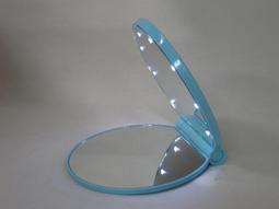 日系LED &lt;&lt; 貝殼白 圓鏡 &gt;&gt; 女優鏡 化妝鏡 8LED燈 折疊鏡化妝鏡 LED發光鏡 女生美容補裝鏡子 歷史價格詳細信息