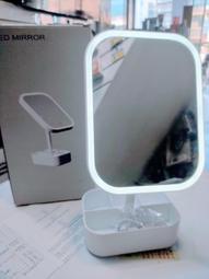 LED化妝鏡 帶燈化妝鏡 美妝鏡子 觸摸感應 鏡子化妝鏡 LED鏡 360自由旋轉 臺式方形梳妝鏡 公主鏡子 歷史價格詳細信息