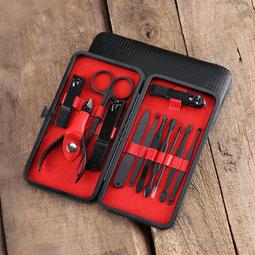 不鏽鋼黑色美甲套裝 基礎7件套 修容組 美甲工具 修甲美容組 指甲銼 歷史價格詳細信息