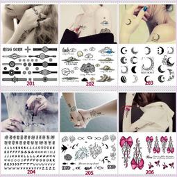 【彩色個性刺青貼紙】韓國紋身貼 小鬍子 鑽石˙女孩兒 防水紋身貼紙 卡通紋身貼 圖騰 兒童紋身貼 轉印貼紙 CHIS 歷史價格詳細信息