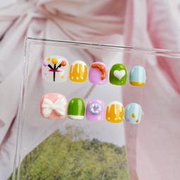 手工小貴婦穿戴甲 可愛手繪  裸粉色 可愛蝴蝶 氣質款  3-8歲美甲貼 歷史價格詳細信息