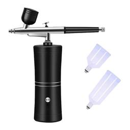 美甲噴槍專用漸變上色暈染紋身彩繪充電噴筆氣泵手辦模型工具套裝 歷史價格詳細信息