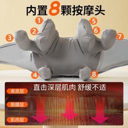 肩頸斜方肌按摩器多功能按摩披肩家用頸部肩膀揉捏加熱頸椎儀 歷史價格詳細信息