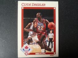 中古近全新 1991-1992 NBA Hoops球員卡 #262 1991明星賽西區 Clyde Drexler 價格比較,價格查詢,歷史價格詳細信息
