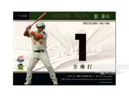 TSC職棒18年興農牛隊卡 得獎卡-2006全壘打王 張泰山(限量343張)(義大犀牛) 歷史價格詳細信息
