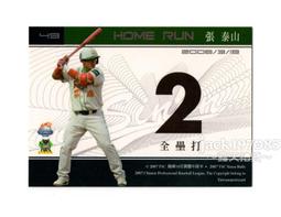 TSC職棒18年興農牛隊卡 SIN072張泰山職棒17年全壘打王紀念卡-第7轟(義大犀牛) 歷史價格詳細信息