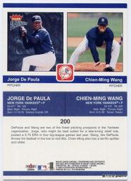 台灣之光王建民 2004 Throwback Threads Chien Ming Wang #132 歷史價格詳細信息