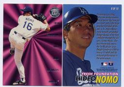 野茂英雄 Hideo Nomo 1996 UD Collector's Scrapbook #4 歷史價格詳細信息