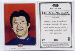 台灣之光王建民  Chien-Ming Wang  2010 Topps Nationals #465 歷史價格詳細信息