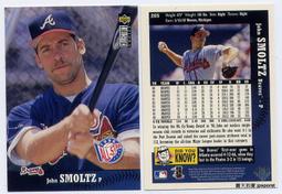 賽揚投手史莫茲 John Smoltz 1990 Fleer #595 歷史價格詳細信息