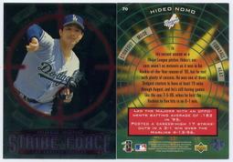 野茂英雄 Hideo Nomo 1996 UD Collector's Scrapbook #4 歷史價格詳細信息