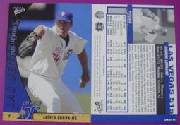 2020年奧運以色列代表隊投手教練羅銳 Andrew Lorraine 2003 LAS VEGAS 51S 價格比較,價格查詢,歷史價格詳細信息