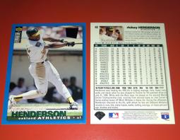 RICKEY HENDERSON Beckett Baseball Card Monthly April 1991 歷史價格詳細信息