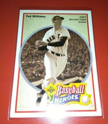 TED WILLIAMS BASEBALL 英雄卡 HEROES UPPER DECK 1992 #36 #30 #35 歷史價格詳細信息