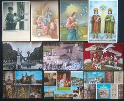 來自義大利 30 張 二手舊明信片 - 聖母 聖人 神父 歷史價格詳細信息