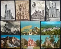 來自義大利 30 張 二手舊明信片 - 聖母 聖人 神父 歷史價格詳細信息