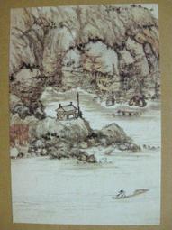 §§★§§---中國名畫欣賞---山水---石谿---22---第6輯10之08---山水系列---★繪畫藝術明信片 歷史價格詳細信息