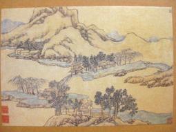 §§★§§---中國名畫欣賞---山亭圖---文徵明---14---第7輯10之05---山水系列---★繪畫藝術明信片 歷史價格詳細信息