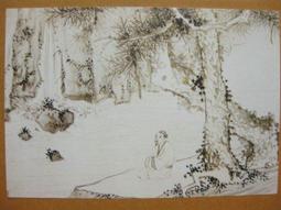 §§★§§---中國名畫欣賞---雜畫冊之四---八大山人---06---第4輯10之09---花鳥一系列---★繪畫藝術明信片 歷史價格詳細信息