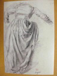 §§★§§---法國收藏大師素描欣賞---04---坐著的舞女---安利,馬帝斯---羅浮宮與巴黎素描---10之06---★繪畫藝術明信片 歷史價格詳細信息