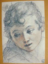 §§★§§---法國收藏大師素描欣賞---05---費里克斯,修拉肖像---豪斯曼---羅浮宮與巴黎素描---10之09---★繪畫藝術明信片 歷史價格詳細信息