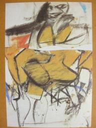 §§★§§---法國收藏大師素描欣賞---17---牢籠---阿爾貝特,雅柯邁提---羅浮宮與巴黎素描---10之09---★繪畫藝術明信片 歷史價格詳細信息