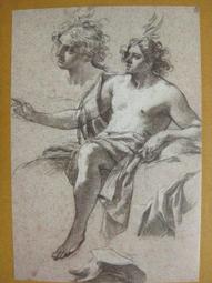 §§★§§---法國收藏大師素描欣賞---06---貝爾特朗家子女肖像---卡爾,凡,羅---羅浮宮與巴黎素描---10之01---★繪畫藝術明信片 歷史價格詳細信息