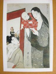 §§★§§---日本浮世繪欣賞---浮世十二月  晚春---11---美人風俗畫---鳥文齋榮之繪---第1輯10之08---★繪畫藝術明信片 歷史價格詳細信息