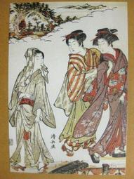 §§★§§---日本浮世繪欣賞---名妓  花扇---03---美人風俗畫---勝川春章繪---第1輯10之09---★繪畫藝術明信片 歷史價格詳細信息