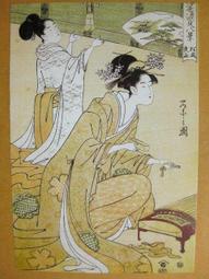 §§★§§---日本浮世繪欣賞---浮世十二月  晚春---11---美人風俗畫---鳥文齋榮之繪---第1輯10之08---★繪畫藝術明信片 歷史價格詳細信息