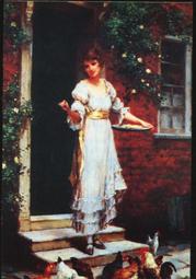 世界名畫(二)--§§★--((--少女和他的獅子狗--))--10-03---繪畫藝術部分---★§§-B38-珍藏明信片 歷史價格詳細信息