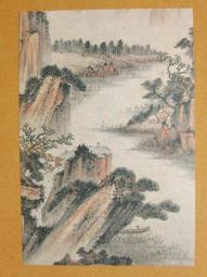 §§★§§---中國名畫欣賞---山橋圖---齊白石---07---第1輯10之01---山水系列---★繪畫藝術明信片 歷史價格詳細信息