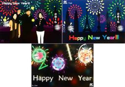 C節慶酷卡明信片 2016HappyNewYear猴年新年快樂（一套3款）煙火101大樓（背面空白可書寫郵寄） 價格比較,價格查詢,歷史價格詳細信息