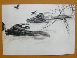 §§★§§---中國名畫欣賞---黃海松石圖---弘仁---06---第6輯10之09---山水系列---★繪畫藝術明信片 歷史價格詳細信息