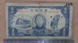 37年第一廠壹仟圓AB字軌 歷史價格詳細信息