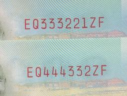 全新三張同字軌89年100元(" 步步高升+01234上樓梯 ")漂亮小趣味號鈔---面額300元另計+台北或新竹可面交 歷史價格詳細信息