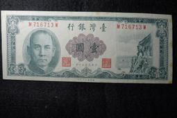 民國  50年  台灣銀行  新臺幣   伍圓券.圓3直水帶3劵.布圖水印/(A4-108) 歷史價格詳細信息