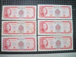 民國五十八年 台灣銀行 ZZ前後同字軌 拾圓 : 3張連號 歷史價格詳細信息