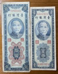 四十三年藍色直式拾圓XF已使用券品項佳(單張價) 歷史價格詳細信息