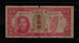 民國38年1元紅色有折 雙色壹圓 歷史價格詳細信息