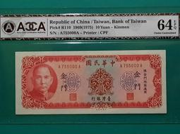 金門 58年50元 少見字軌/不明顯微折/98新/ 未使用 /四角尖   保真 歷史價格詳細信息