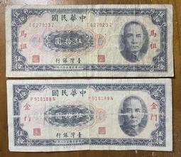 金馬特賣會) 六十一年金門壹佰圓C版JS少見字軌已使用帶3券 歷史價格詳細信息