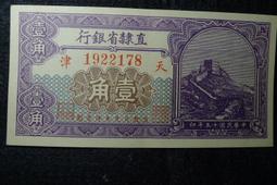 [收藏小品]民國15年 直隸省銀行 面額 壹圓(天津券70新) S842 歷史價格詳細信息