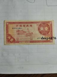 古幣 老物件 民國福建十紙幣一張  品相如圖4681 歷史價格詳細信息