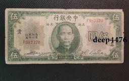 古幣 老物件 民國中央銀行 廣州地名 銀券 1壹圓一圓，民國三十八年，9116 歷史價格詳細信息