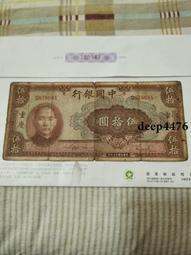 古幣 老物件 中國銀行伍。民國紙幣 ，本人所售藏品包真包老，誠信經營，請18080 歷史價格詳細信息